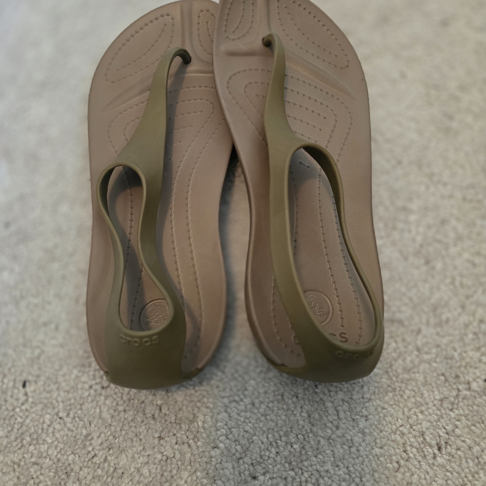 Crocs Sexi Flip Flop Stylish Dark Tan Women's Sandals